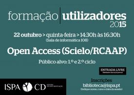 Formação de Utilizadores 2015 &gt; OPEN ACESS (Scielo/ RCAAP)
