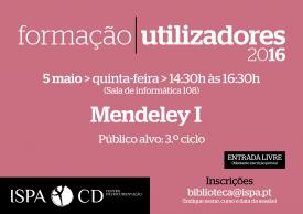Formação de Utilizadores 2016 &gt; Mendeley I