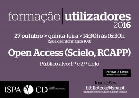 Formação de Utilizadores 2016 &gt; Open Access - Scielo, RCAAP