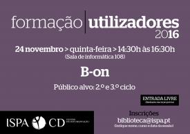 Formação de Utilizadores 2016 &gt; B-on